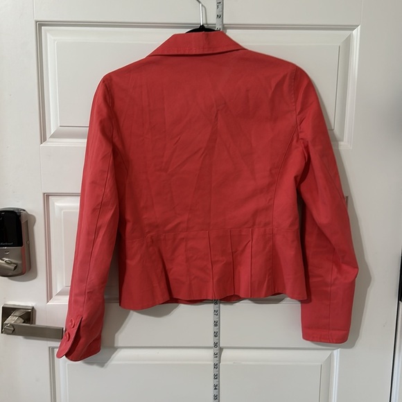 Ann Taylor salmon 4 button peplum blazer vintage size 4 - Picture 4 of 6
